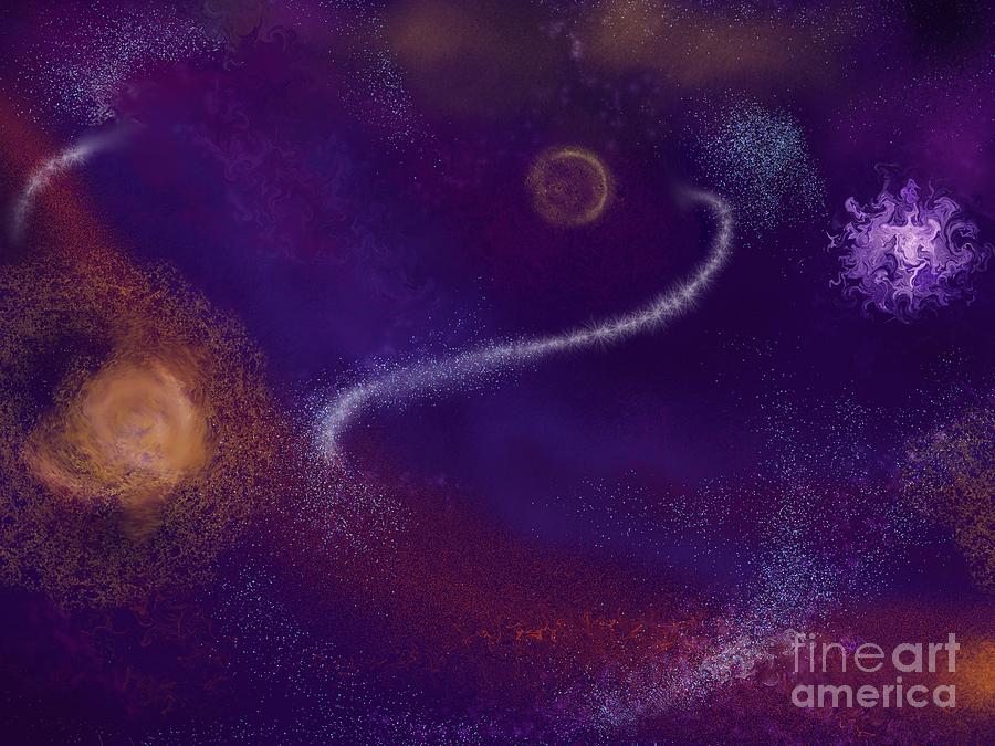 Space Painting - Beyond The Realms of Ancient Light by Roxy Riou