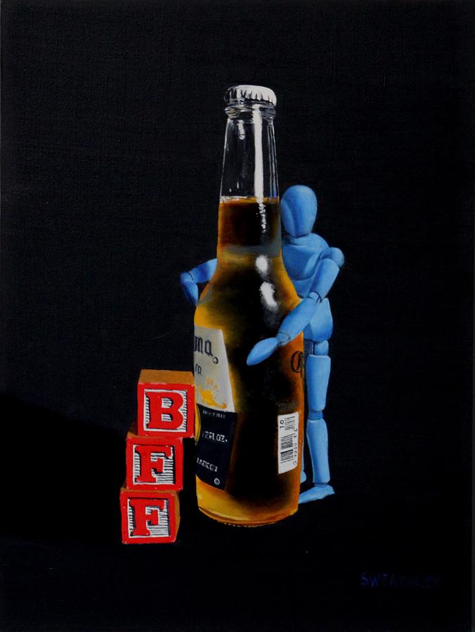Primary Colors Painting - BFF by Tom Swearingen