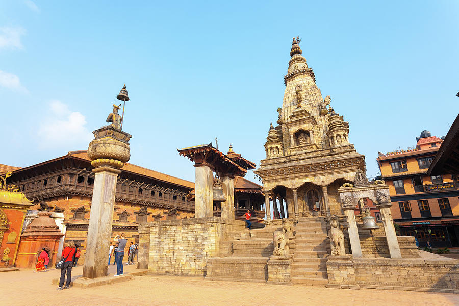 Bhaktapur Durbar Square Vatsala Durga Palace Close Photograph by Pius ...