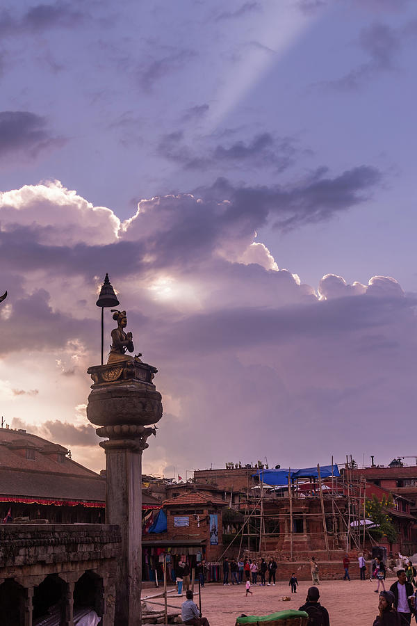 Bhaktapur Sun Rays Photograph by Joe Kopp