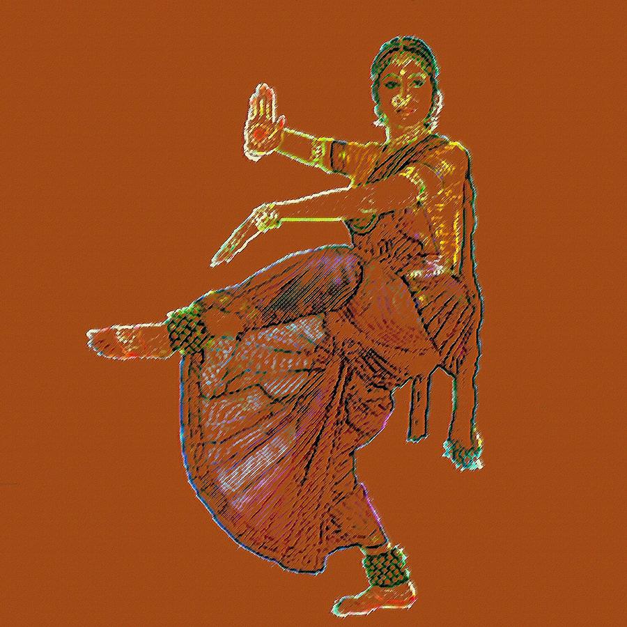 Indian Classical Dancer Art Print,bharatanatyam - Etsy