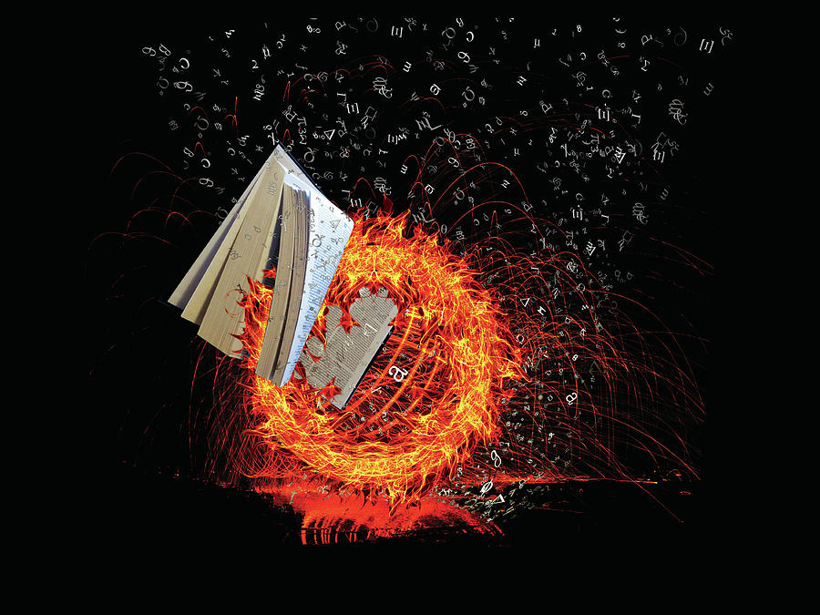 Bible and Fire Digital Art by Ligia Brubaker | Fine Art America