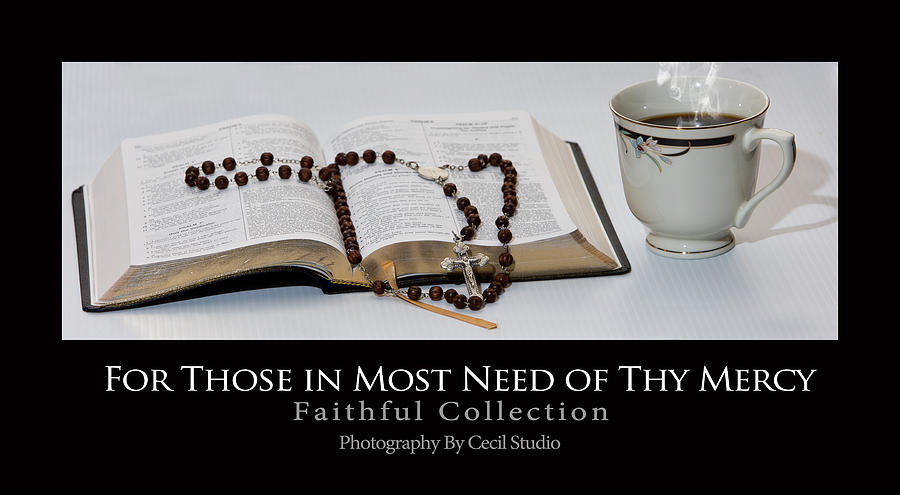 Bible and  Rosary Photograph by Cecil Fuselier