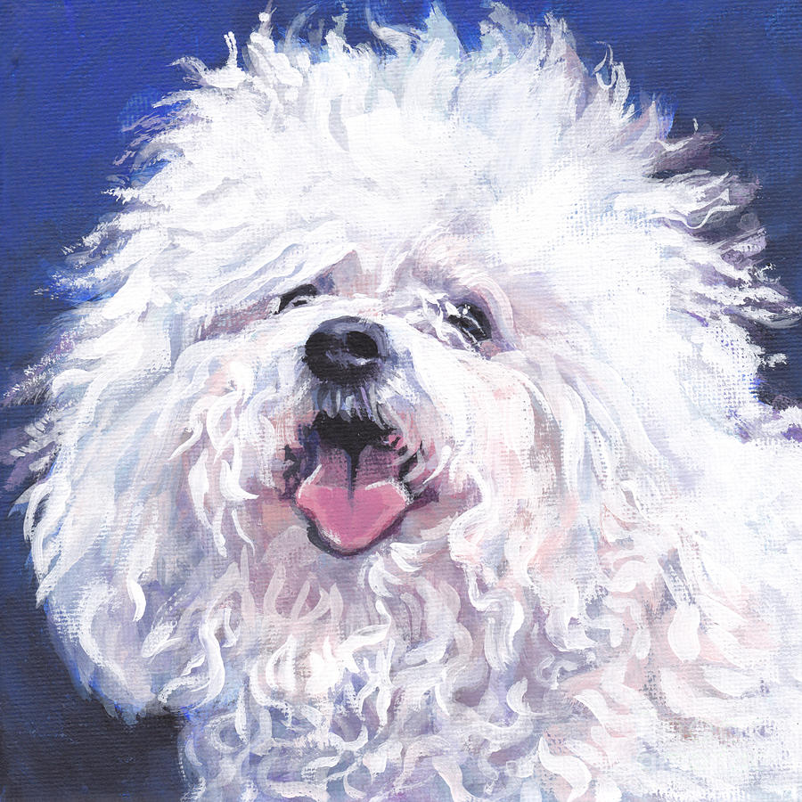 Dog Painting - Bichon Bolognese by Lee Ann Shepard