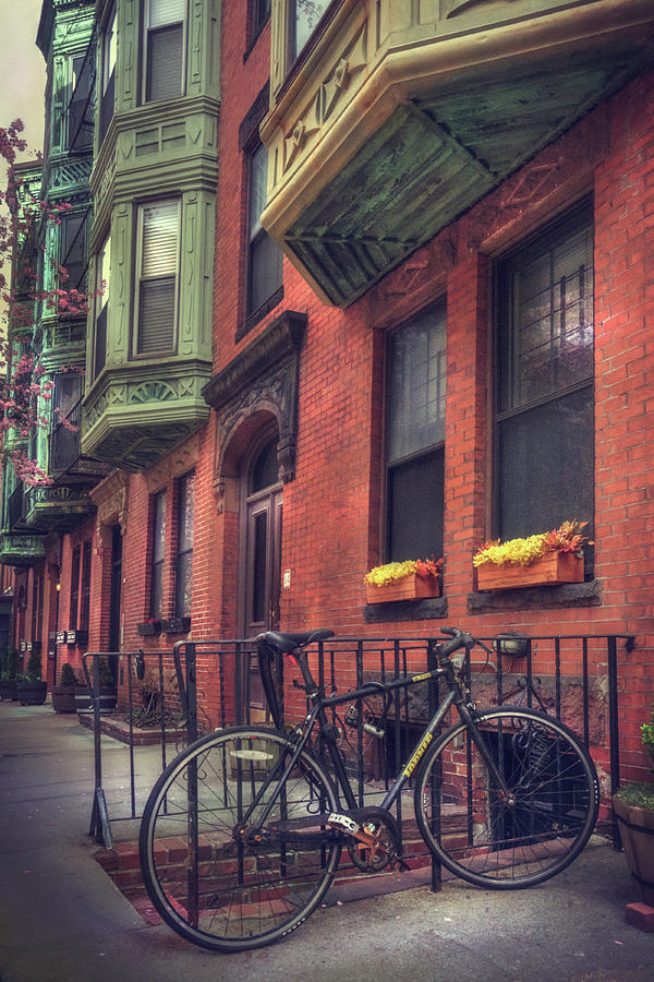Bicycle Art - Bay Village - Boston Photograph by Joann Vitali