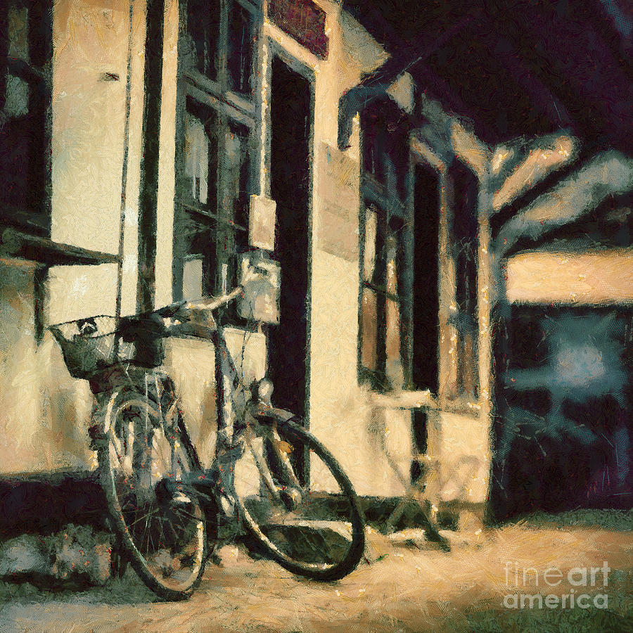 Bicycle Painting by Dimitar Hristov