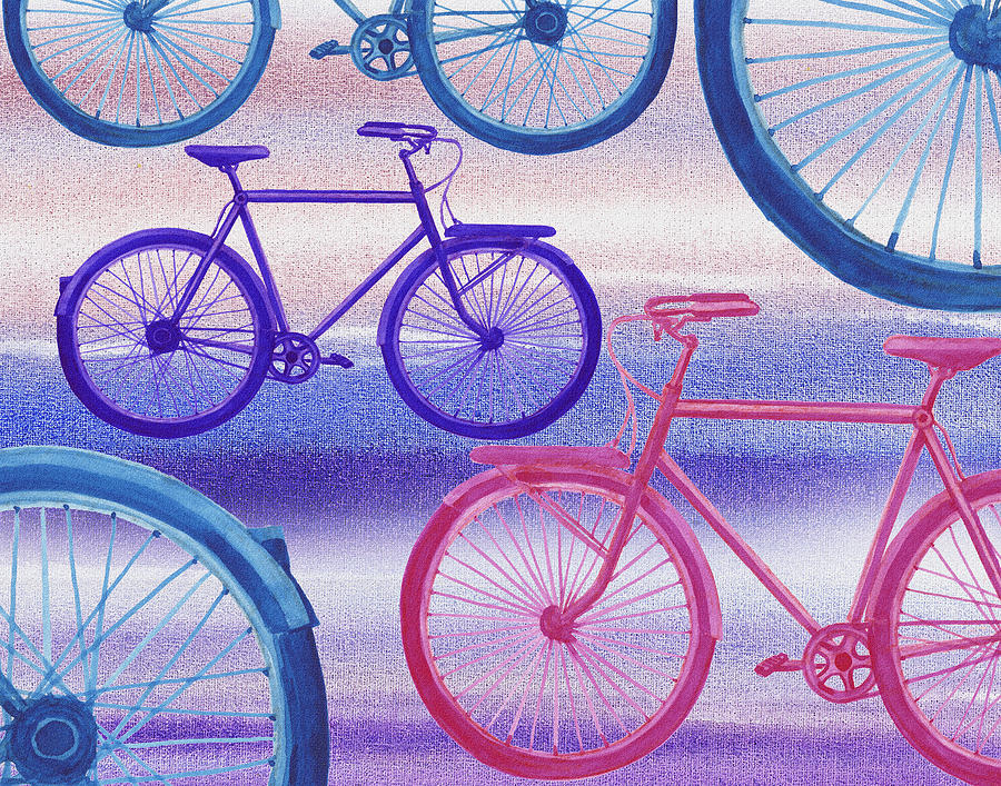 Bicycle Dream I Painting by Irina Sztukowski