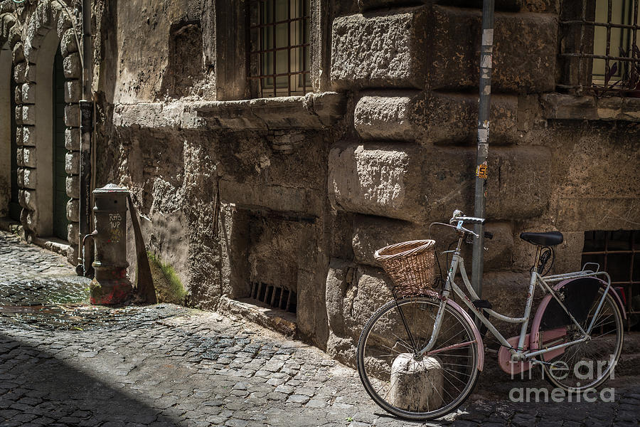 Bicycle in Rome, Italy Photograph by Perry Rodriguez