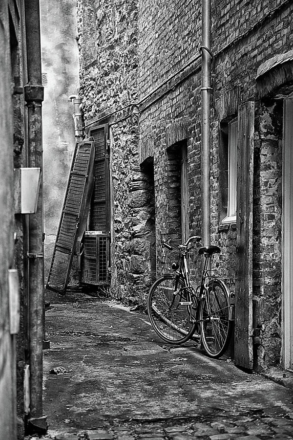 Bicycle Mont Saint Michelle Photograph