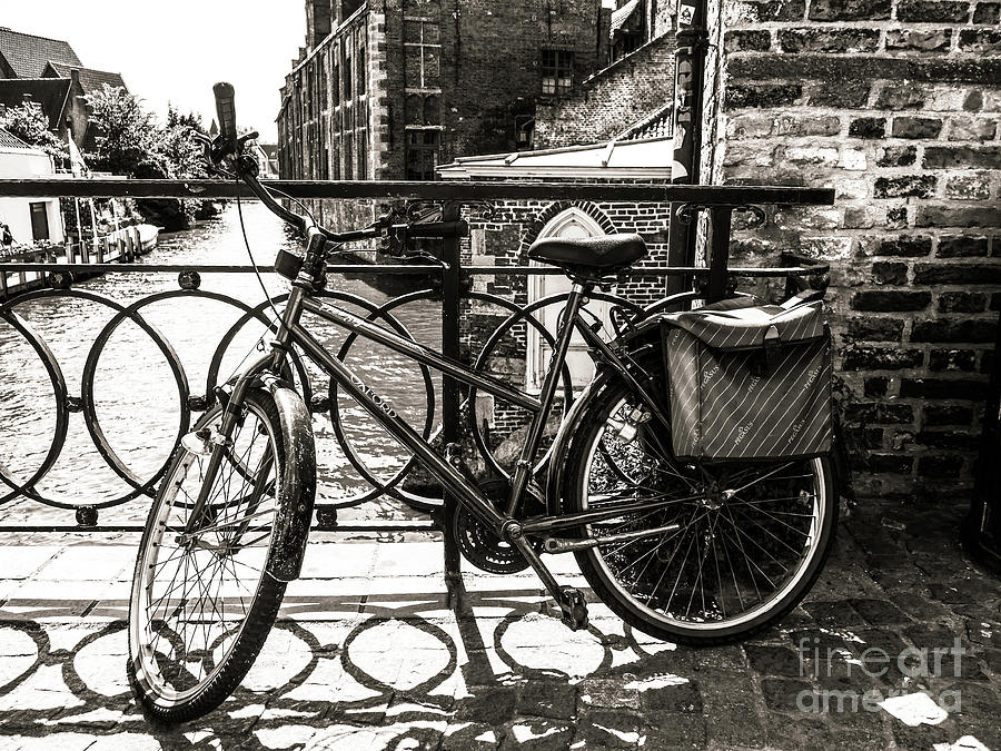 Bicycle on the Canal Photograph by Lexa Harpell