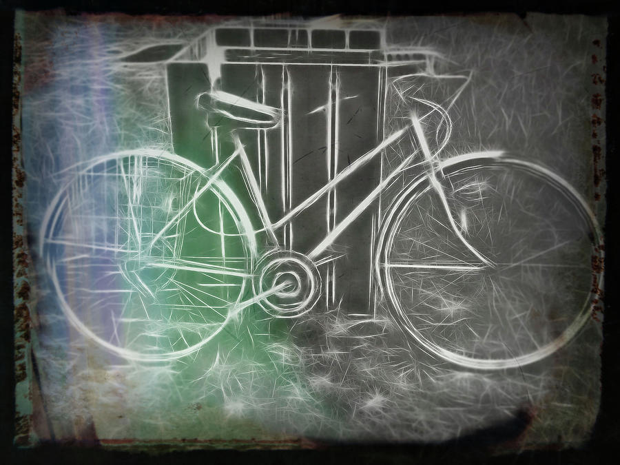 Bicycle One  Digital Art by Cathy Anderson