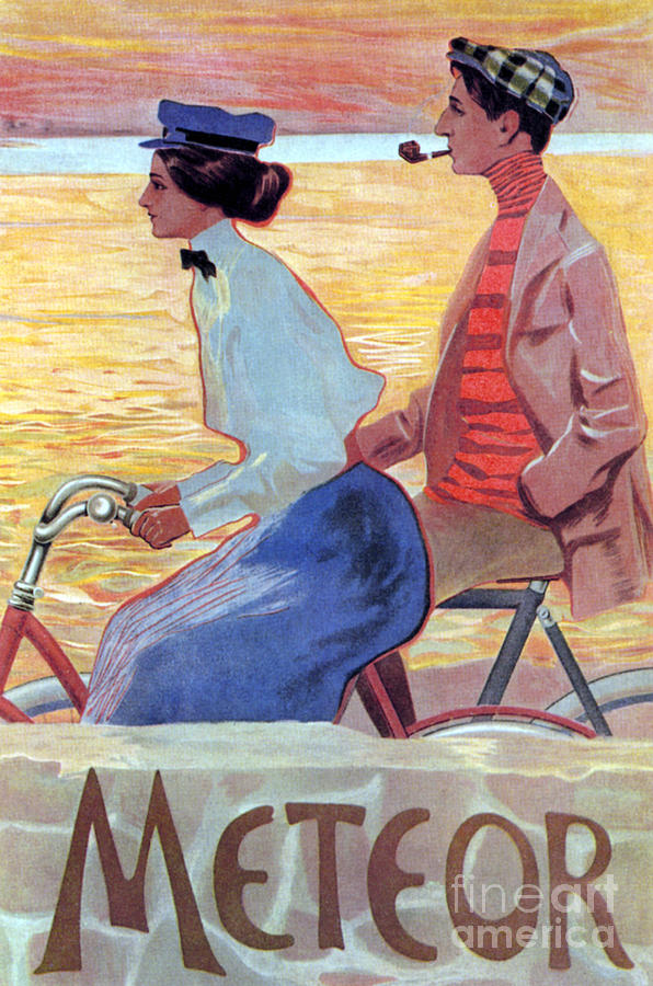 BICYCLE POSTER, c1910 Photograph by Granger