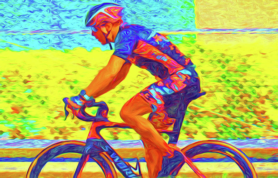 Bicycle Racer Photograph by Dennis Cox