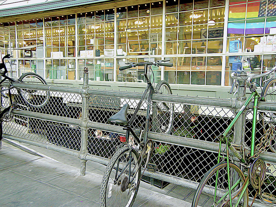 Bicycle Rack Photograph by Linda Carruth