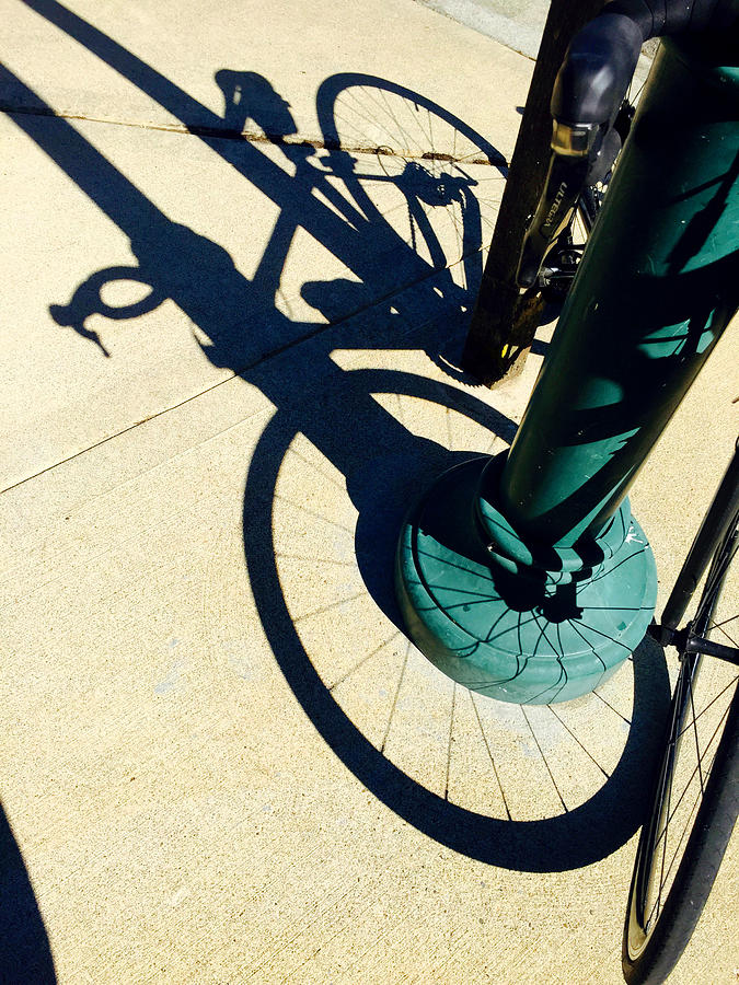 Bicycle Shadow Photograph by Nancy Merkle