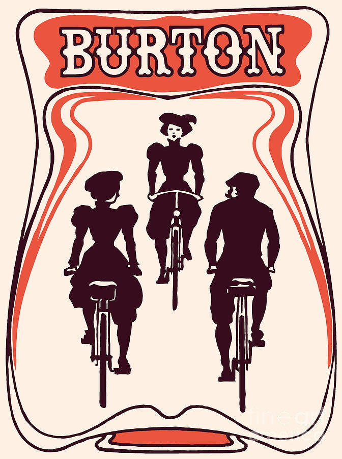 Bicycle themed bygone Belgian beer advertising Digital Art by Heidi De Leeuw