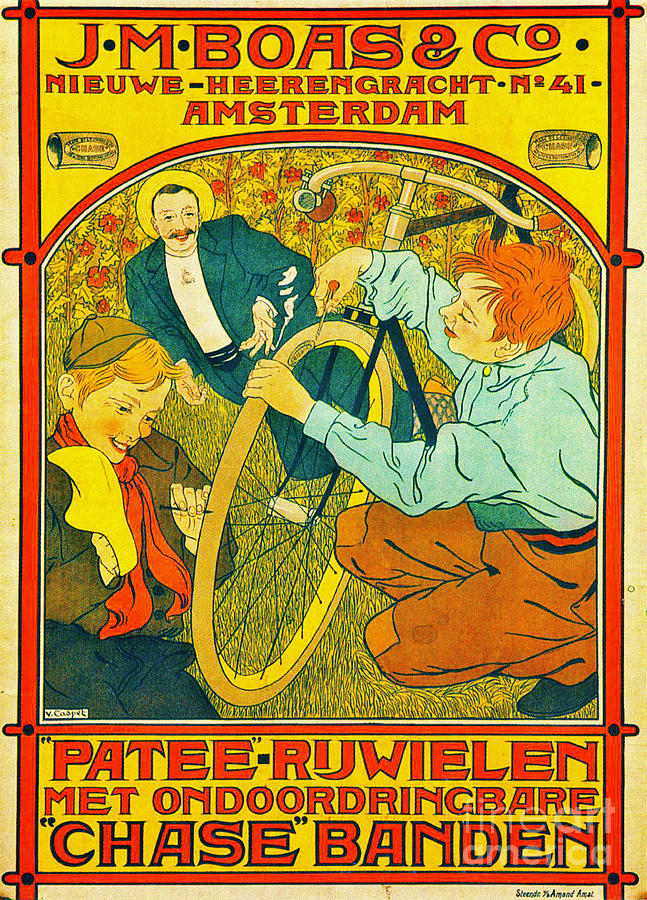 Bicycle Tire Ad 1897 Photograph by Padre Art