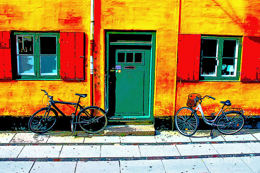 Bicycles and Door Photograph by Stefan H Unger