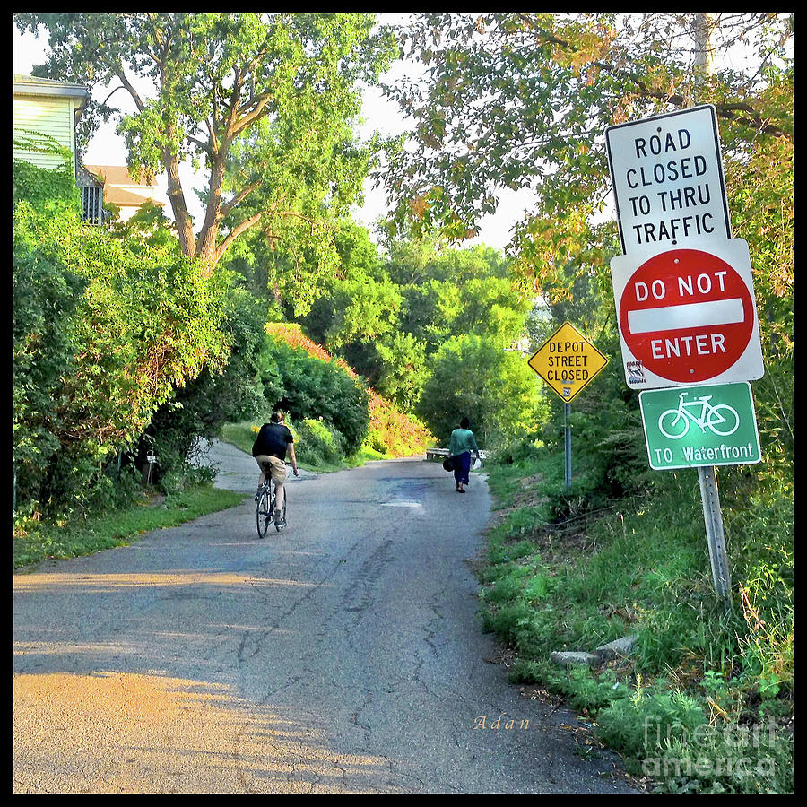 Bicycles and Walkers Please Photograph by Felipe Adan Lerma