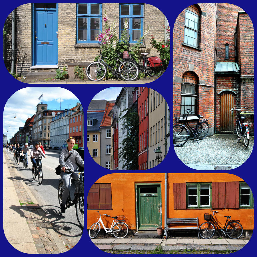 Bicycles around Copenhagen Photograph by Jacqueline M Lewis