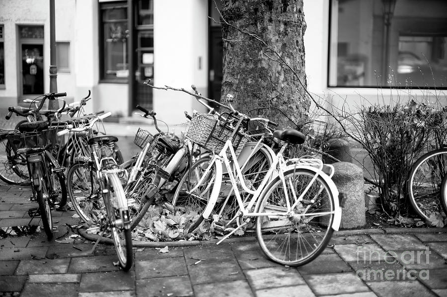 Bicycles in Munich Photograph by John Rizzuto