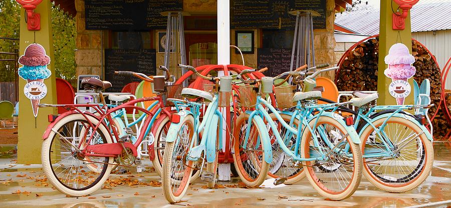 Bicycles Photograph by John Babis