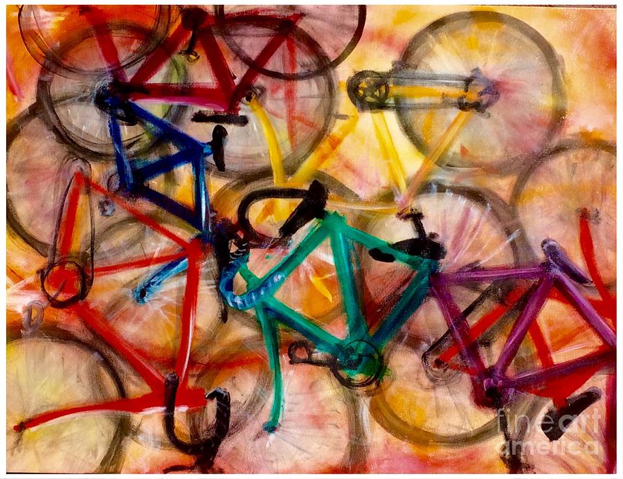 Bicycle Painting - Bicycles  by Scott French