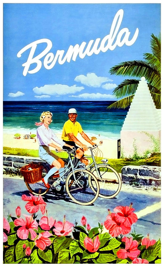 Bicycling around Bermuda Painting by Long Shot