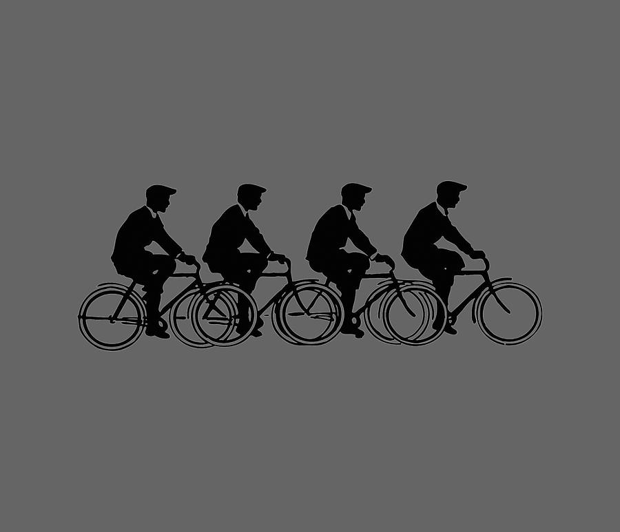 Bicycling T Shirt Design Digital Art by Bellesouth Studio