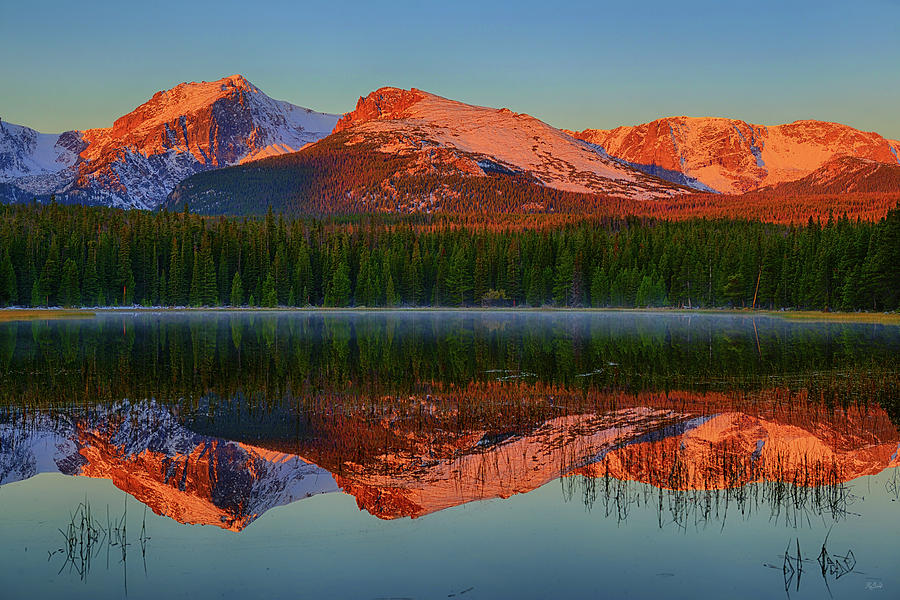 Bierstadt Lake Morning Reflections Photograph by Greg Norrell