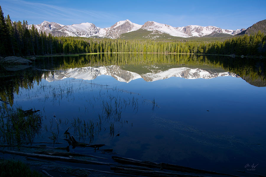 Bierstadt Lake Reflection Photograph by Aaron Spong