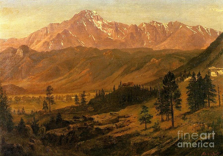 Hills Painting - Bierstadt_Albert_Pikes_Peak by MotionAge Designs