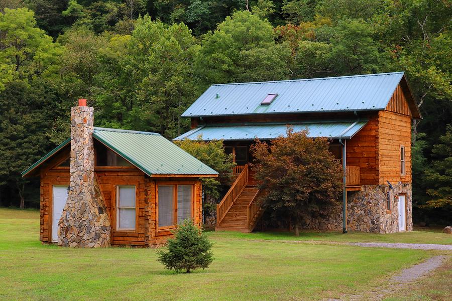 Big And Little Cabins Photograph By Kathryn Meyer