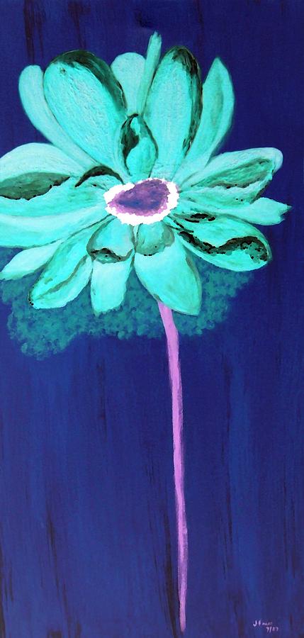 Big Aqua Flower Digital Art by Jamie Frier