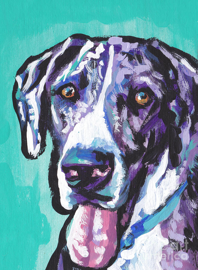 Big Baby Dane Painting by Lea S