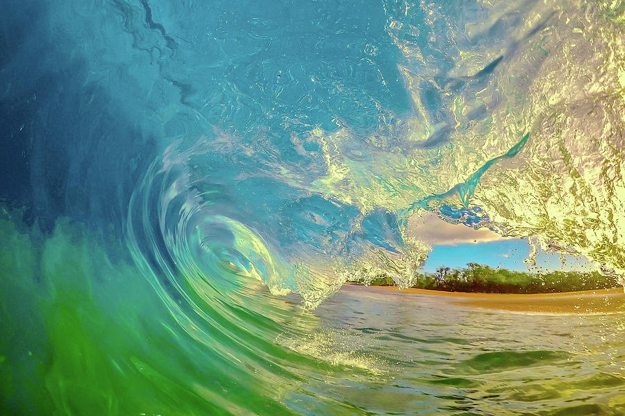 Big Beach Barrel Photograph by James Roemmling