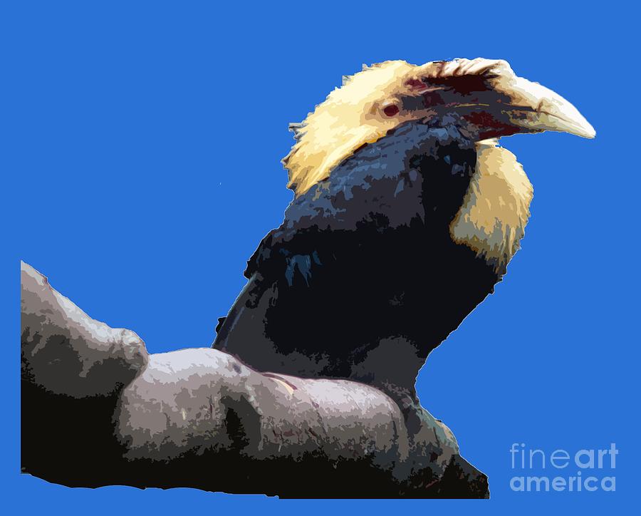 Big beak bird art Digital Art by Francesca Mackenney