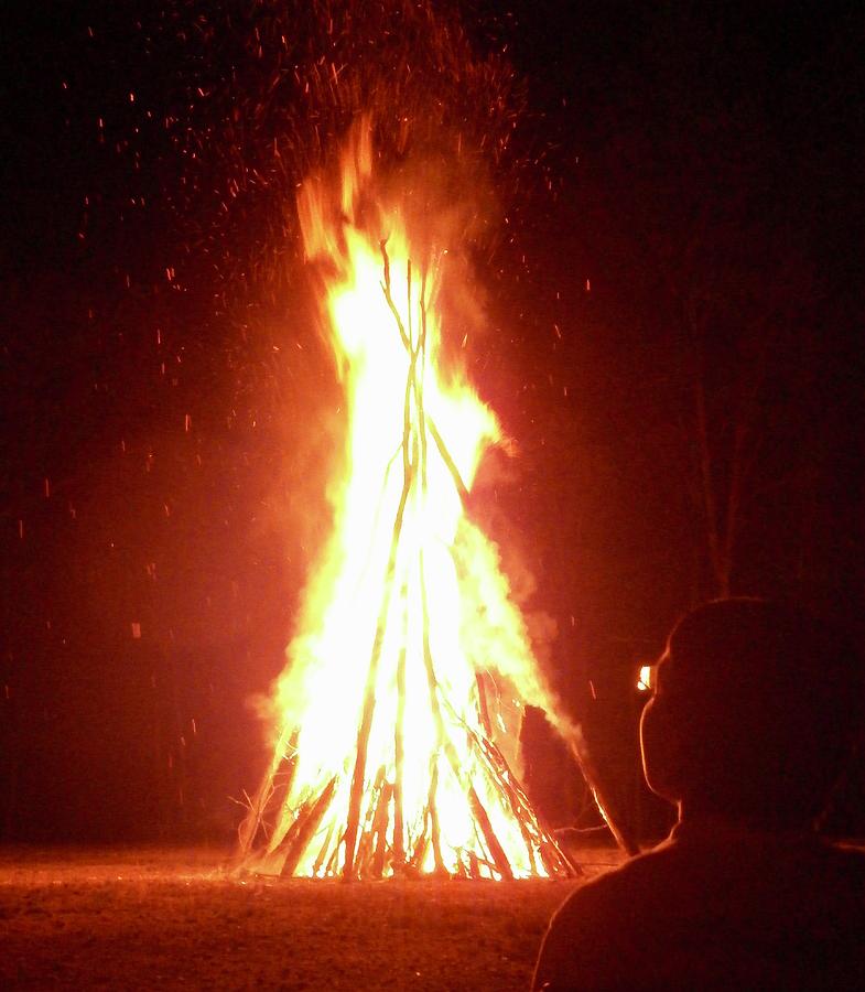Big Beautiful Bonfire Photograph by Richard Bryce and Family