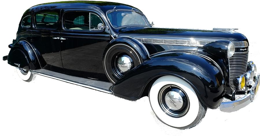 1937 Black Chrysler Imperial Photograph by Stacie Siemsen