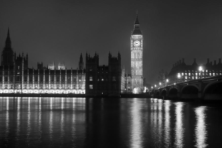Big Ben after Dark Photograph by Andrew Soundarajan
