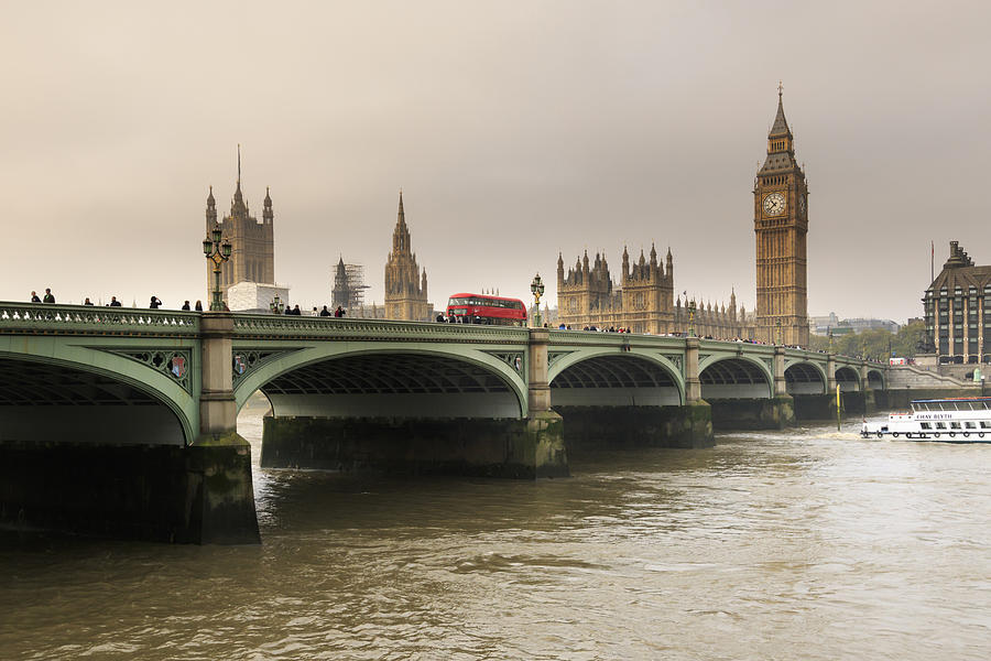 Big Ben and westminster bridge Photograph by Chris Smith