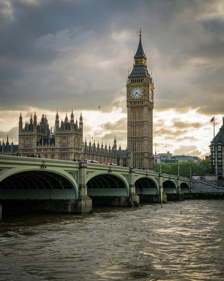 London Photograph - Big Ben at Sunset by James Udall