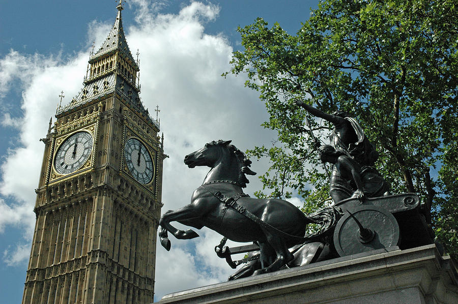 Big Ben, Boadicea and Her Daughters Photograph by Bruce Gourley