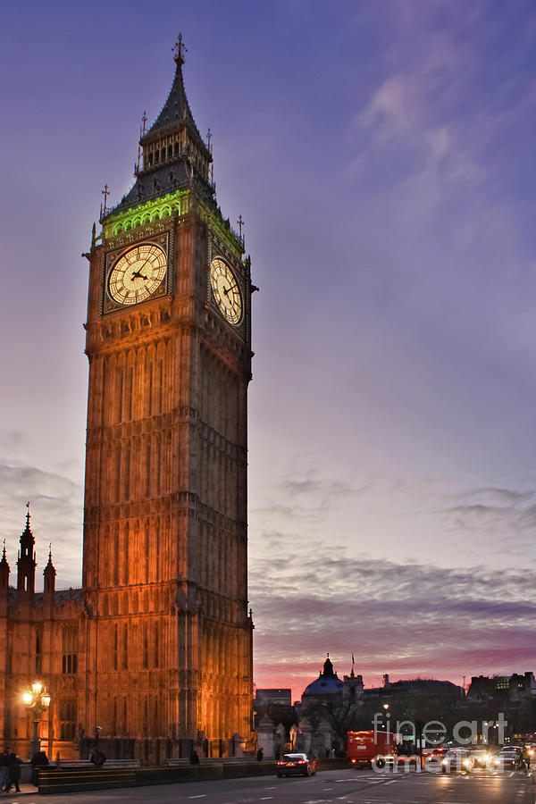Big Ben Twilight In London Photograph