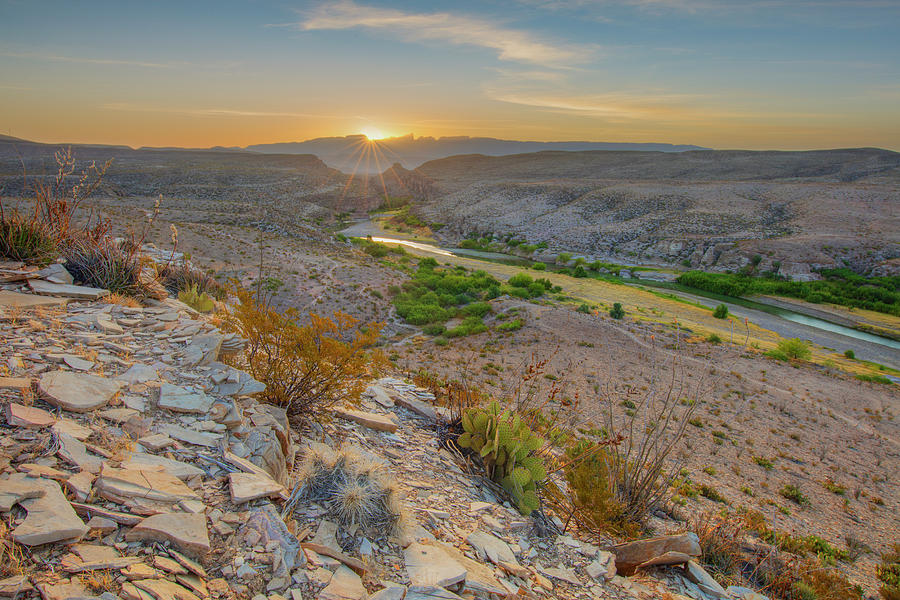 Sunrise at Big Bend National Park 114 Throw Pillow by Rob Greebon - Pixels