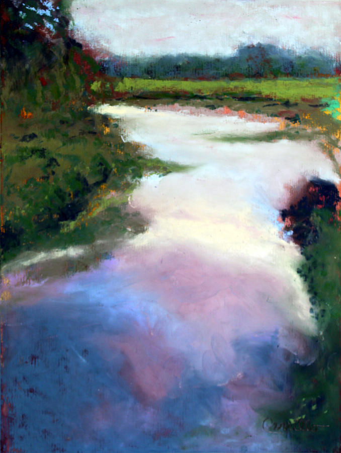 Big River Bend Pastel by Ruben Carrillo