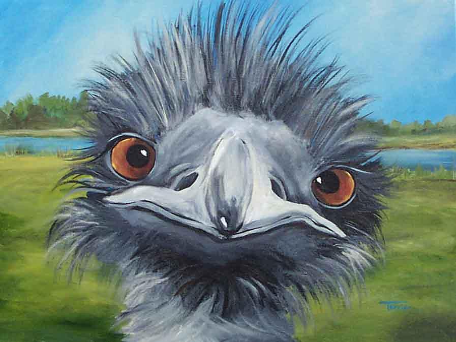 Big Bird - 2007 Painting by Torrie Smiley
