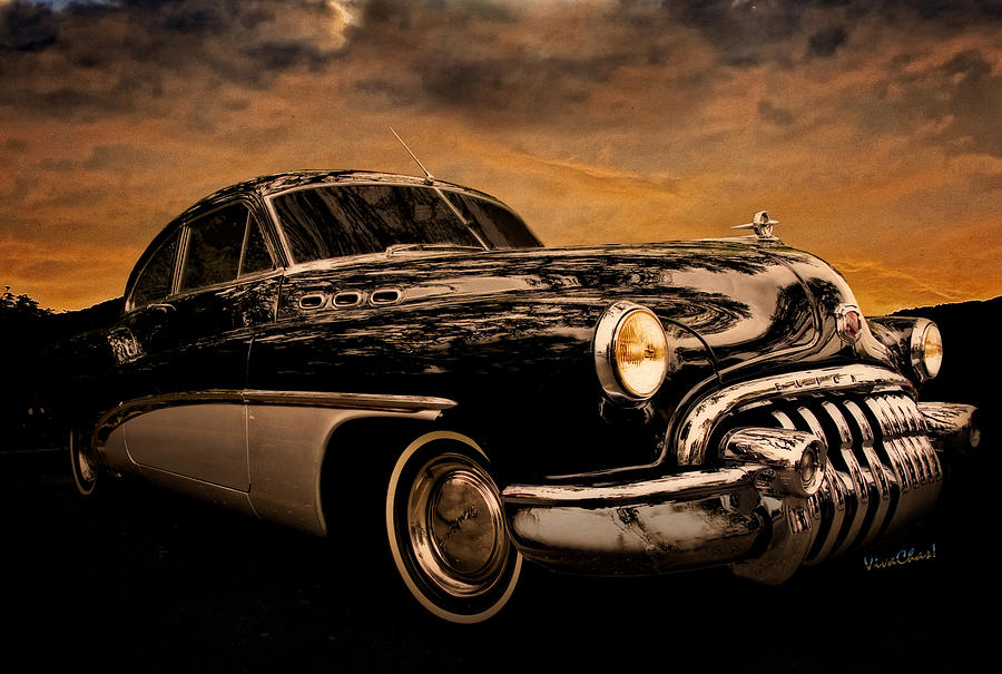 Big Black Buick Photograph by Chas Sinklier