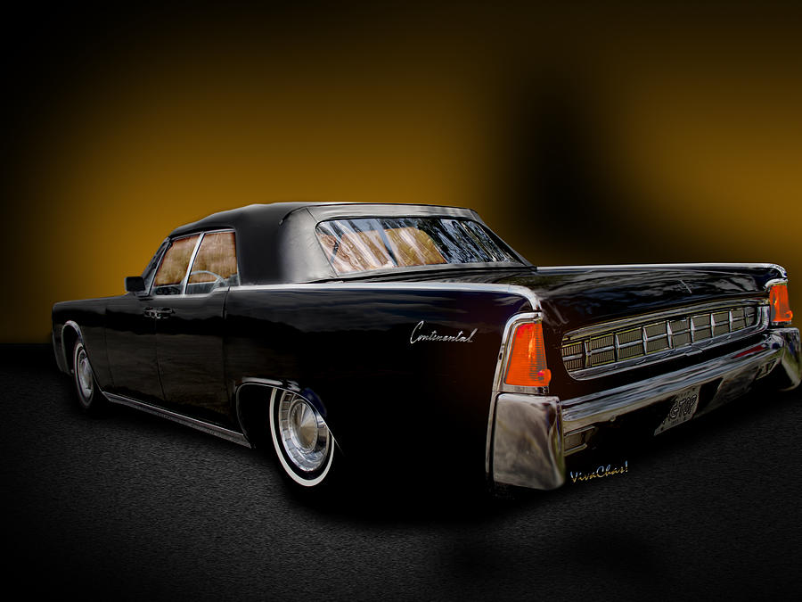 Big Black Lincoln Rag Top Photograph by Chas Sinklier