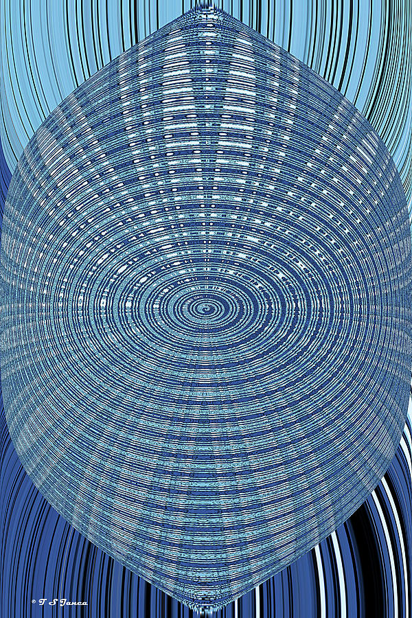 Big Blue Building By The Lake Digital Art by Tom Janca